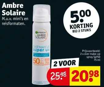 Kruidvat Ambre Solaire aanbieding