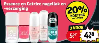 Kruidvat Essence en Catrice nagellak en verzorging aanbieding
