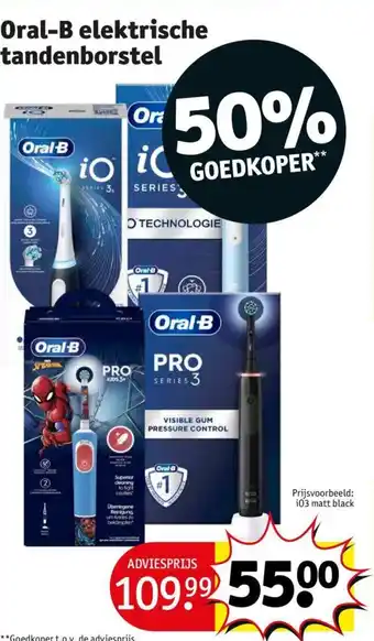 Kruidvat Oral-B elektrische tandenborstel aanbieding