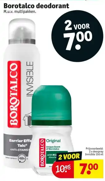 Kruidvat Borotalco deodorant aanbieding