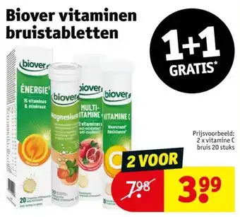 Kruidvat Biover Vitaminen Bruistabletten aanbieding