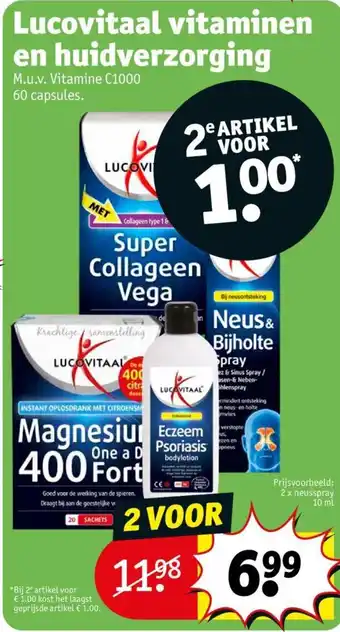 Kruidvat Lucovitaal vitaminen en huidverzorging aanbieding