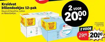 Kruidvat Billendoekjes 12-pak aanbieding
