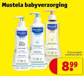 Kruidvat Mustela babyverzorging aanbieding