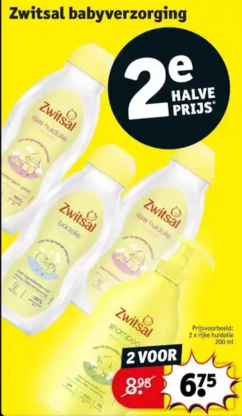 Kruidvat Zwitsal babyverzorging aanbieding