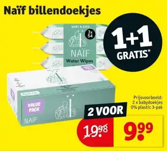 Kruidvat Naïf billendoekjes aanbieding