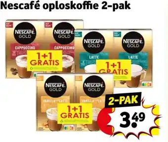 Kruidvat Nescafé oploskoffie 2-pak aanbieding