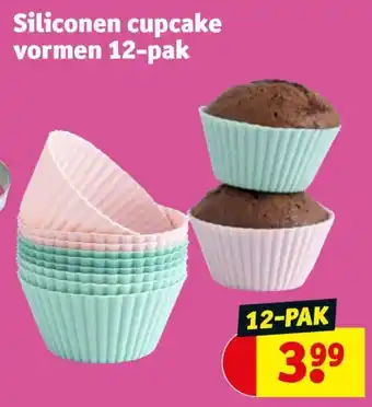 Kruidvat Siliconen cupcake vormen 12-pak aanbieding