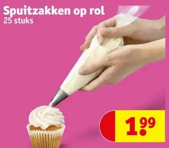 Spuitzakken op rol 25 stuks
