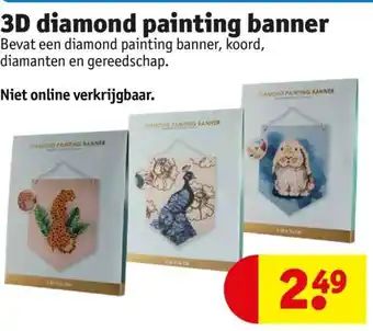 Kruidvat 3D diamond painting banner aanbieding