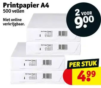 Kruidvat Printpapier A4 500 vellen aanbieding