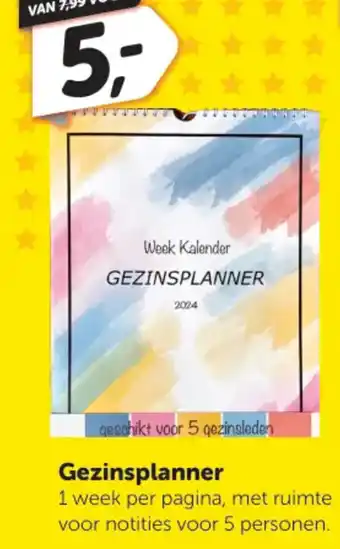 Boekenvoordeel Gezinsplanner aanbieding