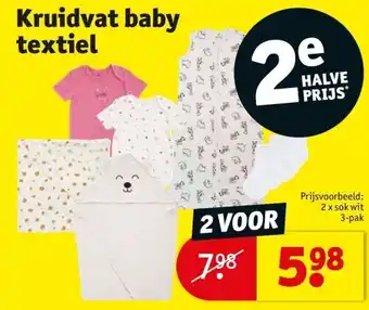 Kruidvat Kruidvat baby textiel aanbieding
