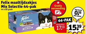 Felix maaltijdzakjes Mix Selectie 44-pak