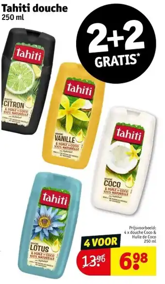 Kruidvat Tahiti douche aanbieding