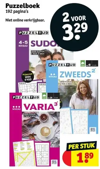 Kruidvat Puzzelboek aanbieding