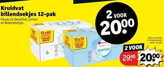 Kruidvat Kruidvat billendoekjes 12-pak aanbieding