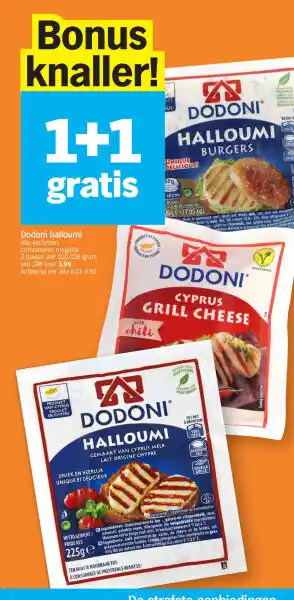 Albert Heijn Dodoni halloumi aanbieding