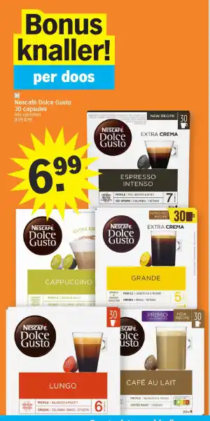 Albert Heijn Nescafé Dolce Gusto 30 capsules aanbieding