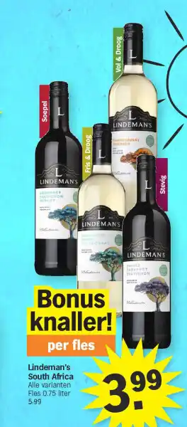 Albert Heijn Lindeman's South Africa aanbieding