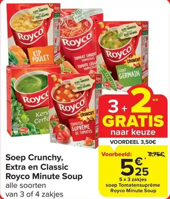 Soep Crunchy, Extra en Classic Royco Minute Soup