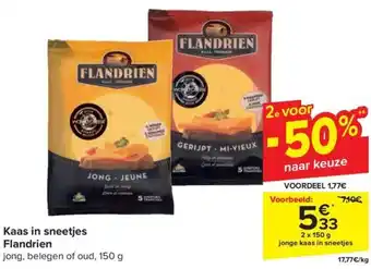 Carrefour Market Kaas in sneetjes Flandrien 150g aanbieding