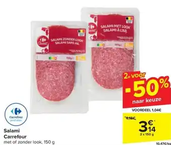 Carrefour Market Salami 150g aanbieding