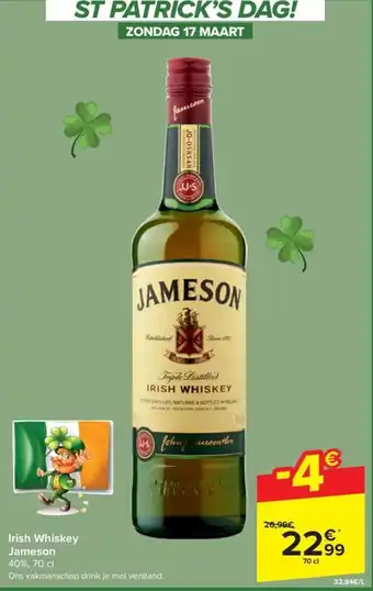 Irish Whiskey Jameson 70 cl