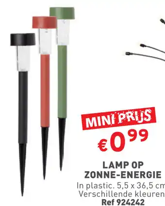 Trafic LAMP OP ZONNE-ENERGIE aanbieding