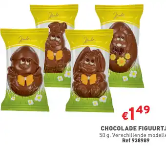 Trafic CHOCOLADE FIGUURTJE 50 g. aanbieding