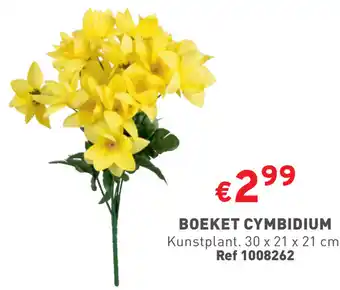 Trafic BOEKET CYMBIDIUM Kunstplant. 30 x 21 x 21 cm. aanbieding