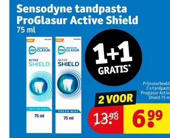 Kruidvat Sensodyne tandpasta ProGlasur Active Shield aanbieding