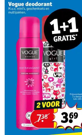 Kruidvat Vogue deodorant aanbieding