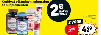Kruidvat Vitaminen, mineralen en supplementen aanbieding