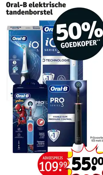 Kruidvat Oral-B elektrische tandenborstel aanbieding