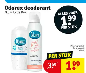 Kruidvat Odorex deodorant aanbieding