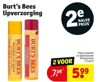 Kruidvat Burt's Bees Lipverzorging aanbieding