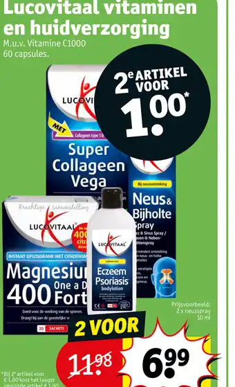 Kruidvat Lucovitaal vitaminen en huidverzorging aanbieding