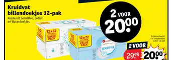 Kruidvat Billendoekjes 12-pak aanbieding