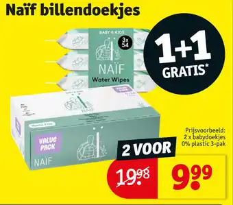 Kruidvat Naïf billendoekjes aanbieding