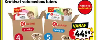 Kruidvat Volumedoos luiers aanbieding
