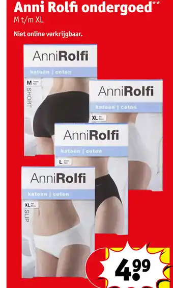 Kruidvat Anni Rolfi ondergoed M t/m XL aanbieding