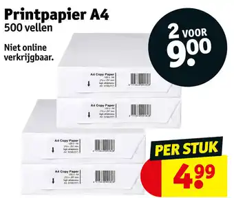 Kruidvat Printpapier A4 500 vellen aanbieding