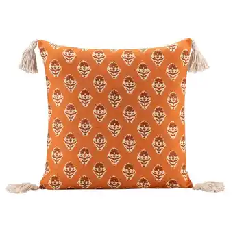Leen Bakker Sierkussen Manu - oranje - 45x45 cm aanbieding