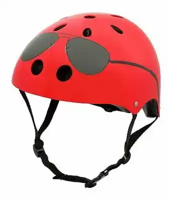 Dreamland Mini Hornit kinderfietshelm Lids The Aviator rood aanbieding