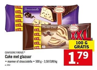 Lidl Cake Met Glazuur aanbieding