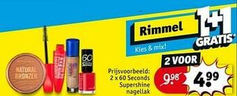Kruidvat 60 seconds supershine nagellak aanbieding
