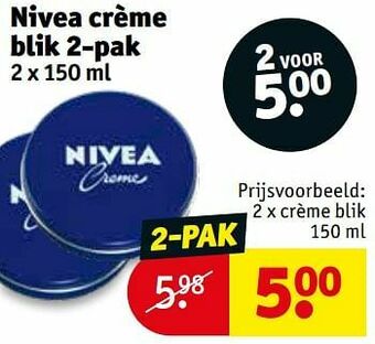 Kruidvat Crème blik aanbieding
