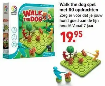 Multi bazar Walk the dog spel met 80 opdrachten aanbieding