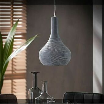 Deba Meubelen Hanglamp PUNCH - Grijs Grijs aanbieding